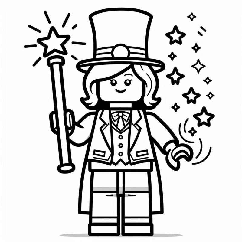 Desenho de Desenho Lego Magico Colorir