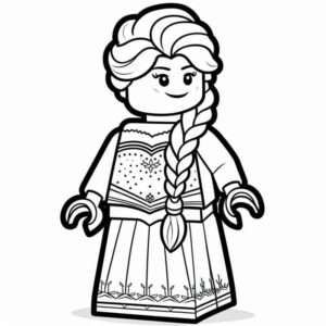 Desenho de Desenho Lego Princesa Contos Fadas