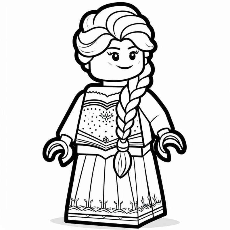 Desenho de Desenho Lego Princesa Contos Fadas