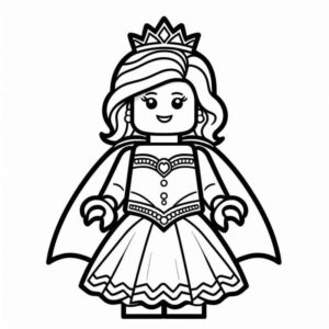 Desenho de Desenho Lego Princesa Para Colorir