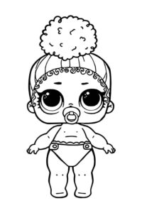 Desenho de Desenho Lol Surprise Bebe 2 Para Colorir