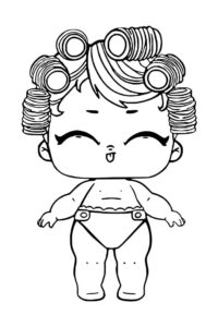 Desenho de Desenho Lol Surprise Bebe 5 Para Colorir