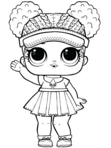Desenho de Desenho Lol Surprise Para Colorir Atletica
