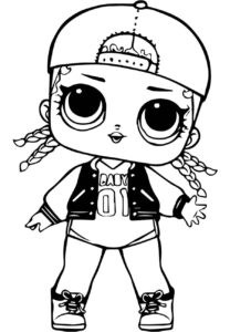Desenho de Desenho Lol Surprise Para Colorir Black