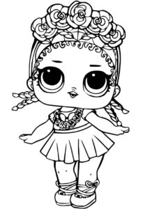 Desenho de Desenho Lol Surprise Para Colorir Coconut Qt A4