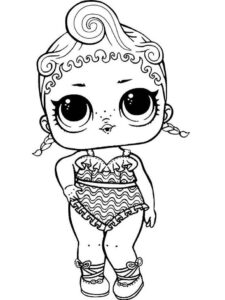 Desenho de Desenho Lol Surprise Para Colorir Dancarina