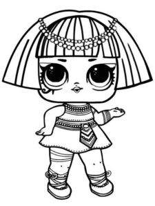 Desenho de Desenho Lol Surprise Para Colorir Egipcia