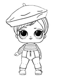 Desenho de Desenho Lol Surprise Para Colorir Francesa