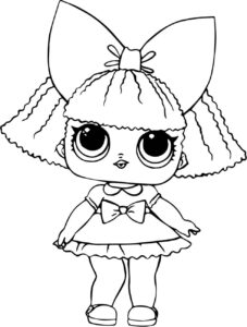 Desenho de Desenho Lol Surprise Para Colorir Glitter Queen A4