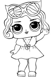 Desenho de Desenho Lol Surprise Para Colorir Leading Baby A4