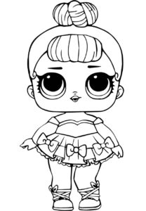 Desenho de Desenho Lol Surprise Para Colorir Miss Baby A4