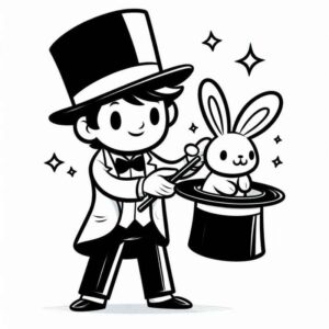 Desenho de Desenho Magico Coelho