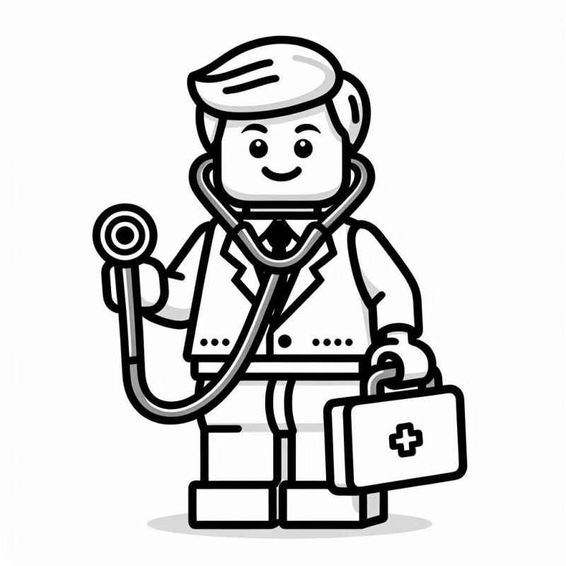 Desenho de Desenho Medico Lego Para Colorir
