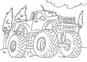 Desenho de Desenho Monster Truck Imprimir 02