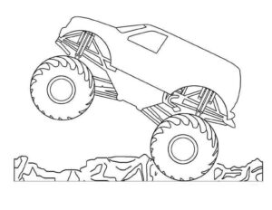 Desenho de Desenho Monster Truck Imprimir 03
