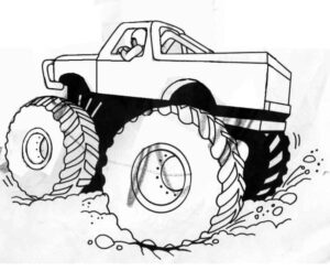 Desenho de Desenho Monster Truck Imprimir 04