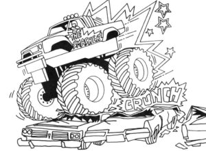 Desenho de Desenho Monster Truck Imprimir 08
