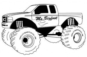 Desenho de Desenho Monster Truck Imprimir 10