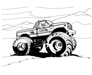 Desenho de Desenho Monster Truck Imprimir 12