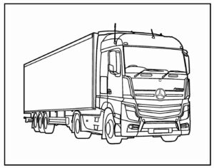 Desenho de Desenho Paga Para Colorir De Caminhao 14
