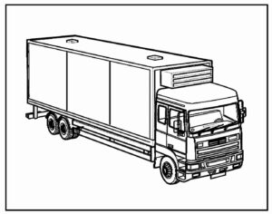Desenho de Desenho Paga Para Colorir De Caminhao 16