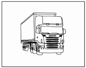Desenho de Desenho Paga Para Colorir De Caminhao 17