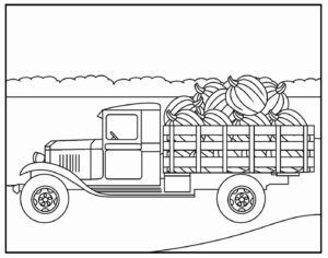 Desenho de Desenho Paga Para Colorir De Caminhao 4