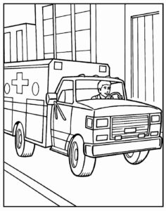 Desenho de Desenho Paga Para Colorir De Caminhao 5