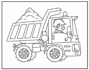 Desenho de Desenho Paga Para Colorir De Caminhao 6