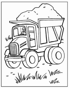 Desenho de Desenho Paga Para Colorir De Caminhao 7