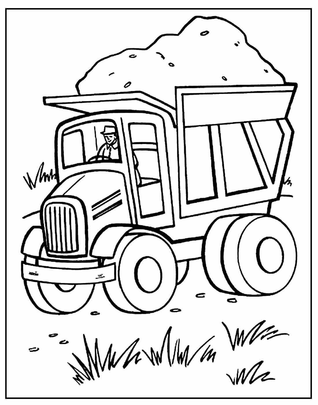 Desenho de Desenho Paga Para Colorir De Caminhao 7