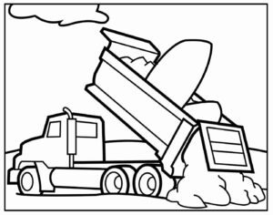 Desenho de Desenho Paga Para Colorir De Caminhao 8