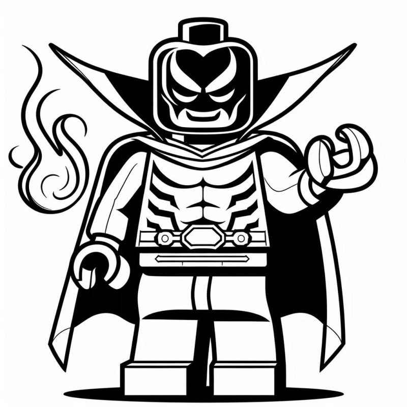 Desenho de Desenho Personagem Lego Supervilao Ou Heroi