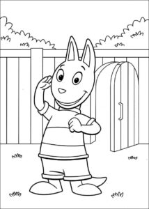 Desenho de Desenhos Backyardigans Austin Para Colorir Jardim