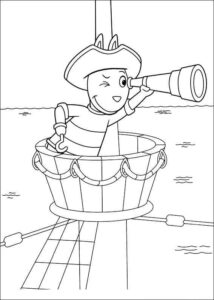 Desenho de Desenhos Backyardigans Austin Para Colorir Pirata
