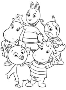 Desenho de Desenhos Backyardigans Para Colorir A4
