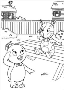 Desenho de Desenhos Backyardigans Para Colorir Brincadeira