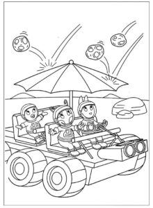Desenho de Desenhos Backyardigans Para Colorir Carro