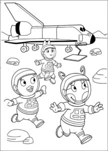 Desenho de Desenhos Backyardigans Para Colorir Espaco