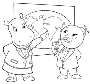 Desenho de Desenhos Backyardigans Para Colorir Estudando