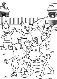 Desenho de Desenhos Backyardigans Para Colorir Grande
