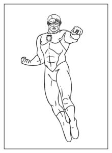 Desenho de Desenhos Da Liga Da Justica Para Colorir 3