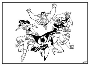 Desenho de Desenhos Da Liga Da Justica Para Colorir 5