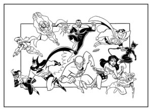 Desenho de Desenhos Da Liga Da Justica Para Colorir 7