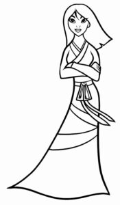 Desenho de Desenhos Da Mulan Para Colorir 10