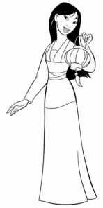 Desenho de Desenhos Da Mulan Para Colorir 18