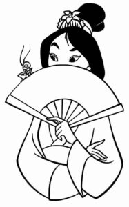 Desenho de Desenhos Da Mulan Para Colorir 22