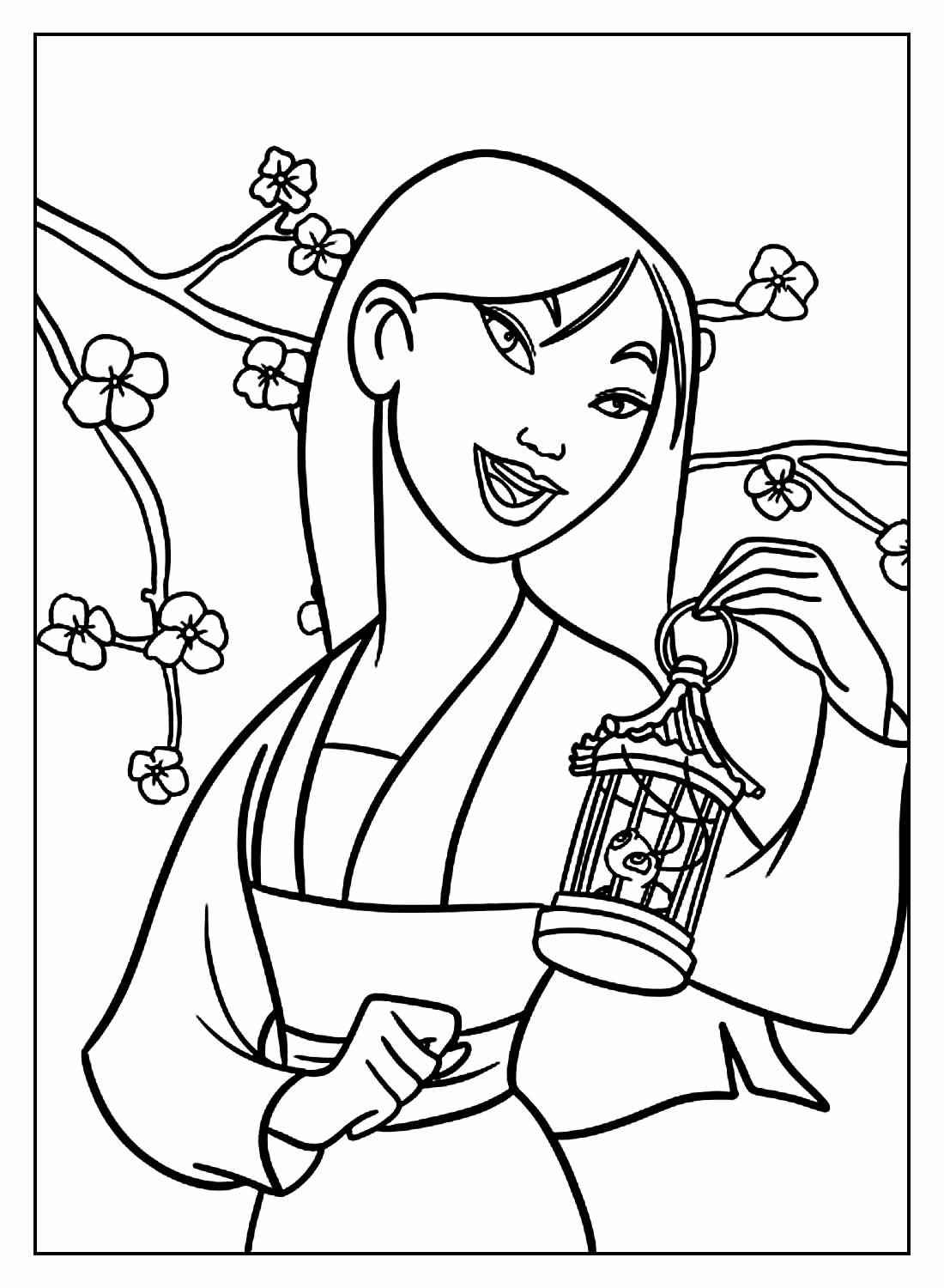 Desenho de Desenhos Da Mulan Para Colorir 24