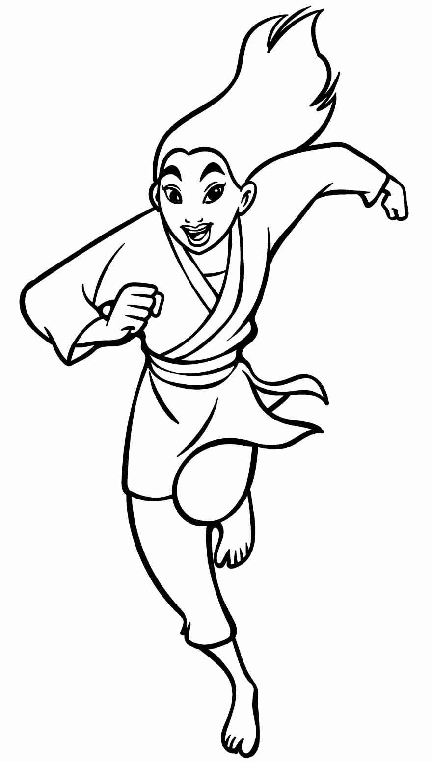 Desenho de Desenhos Da Mulan Para Colorir 7