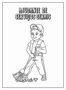 Desenho de Desenhos Das Profissoes Para Colorir 11